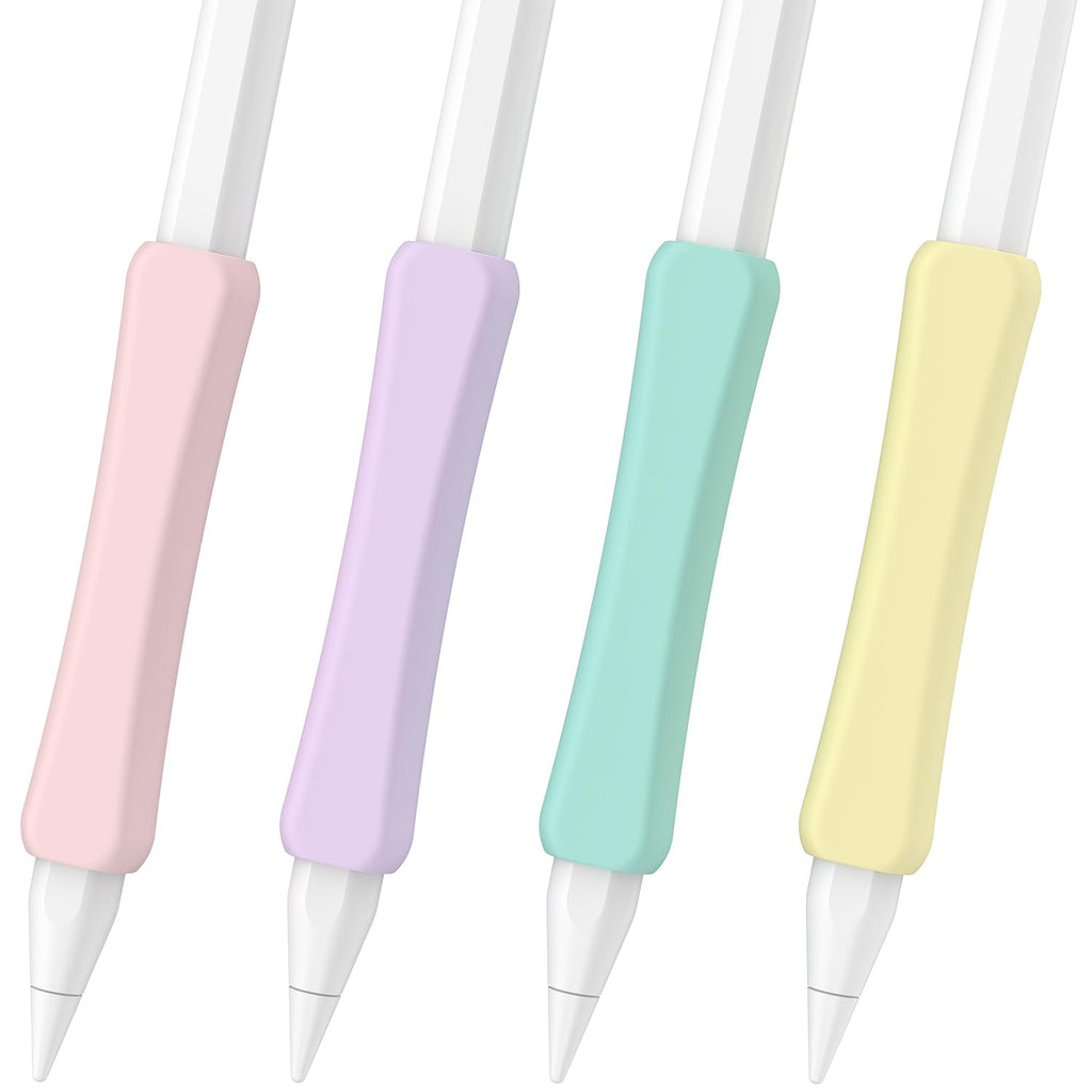 Silicone Grip Compatible with Apple Pencil 2nd Generation, USB-C & Pro (Purple/Pink/Yellow/Green) F85912