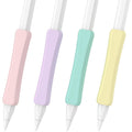 Silicone Grip Compatible with Apple Pencil 2nd Generation, USB-C & Pro (Purple/Pink/Yellow/Green) F85912