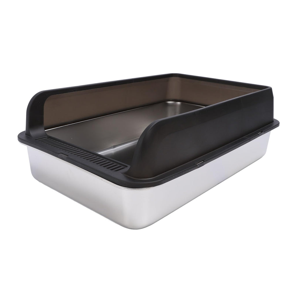 Stainless Steel Enclosed Cat Litter Box with Lid and Scoop L9818