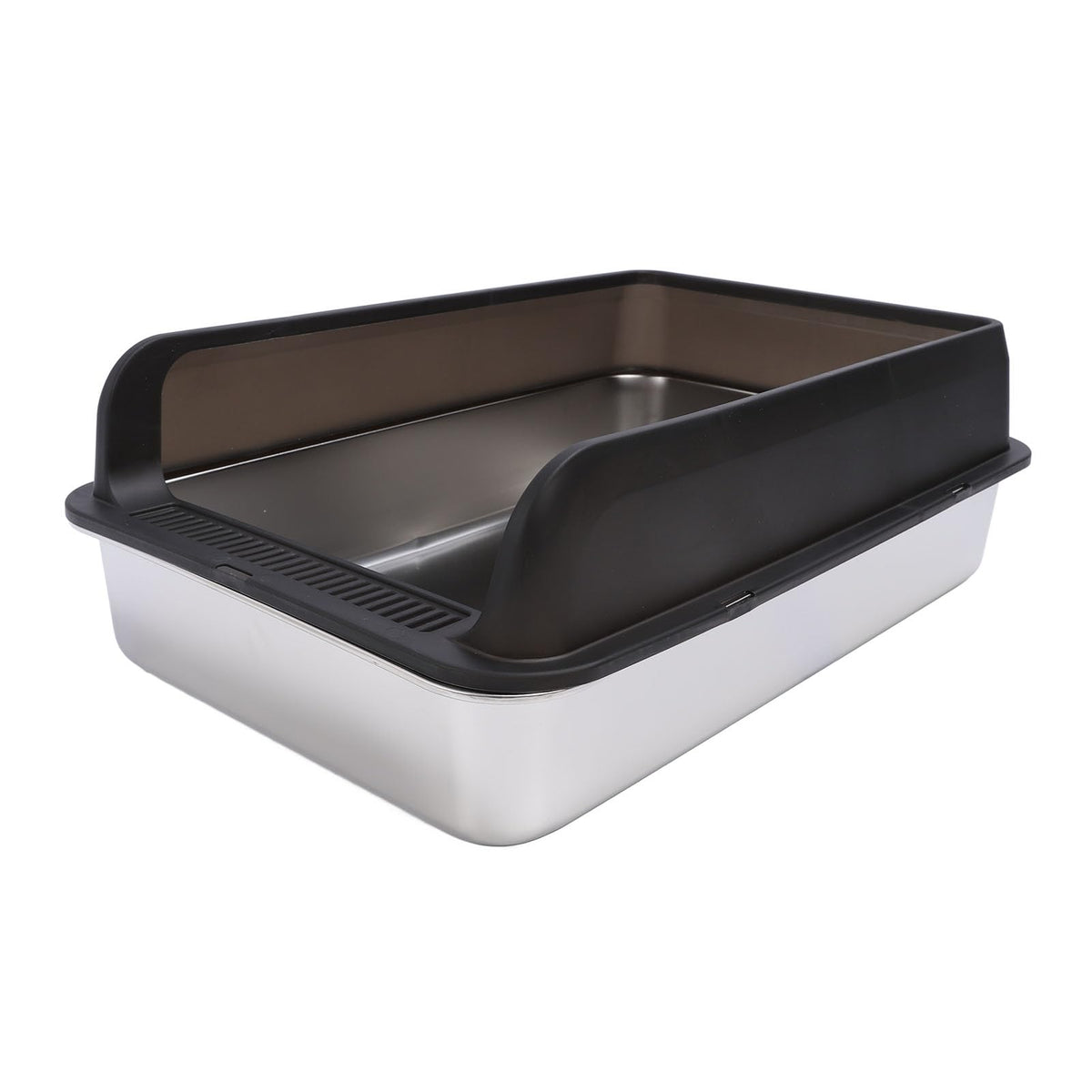 Stainless Steel Enclosed Cat Litter Box with Lid and Scoop L9818