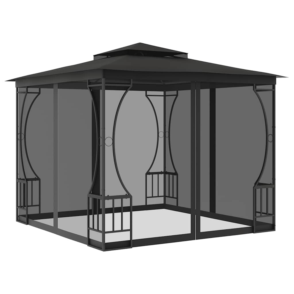 9.8'x9.8' Pop Up Outdoor Gazebo with Mosquito Netting I2982