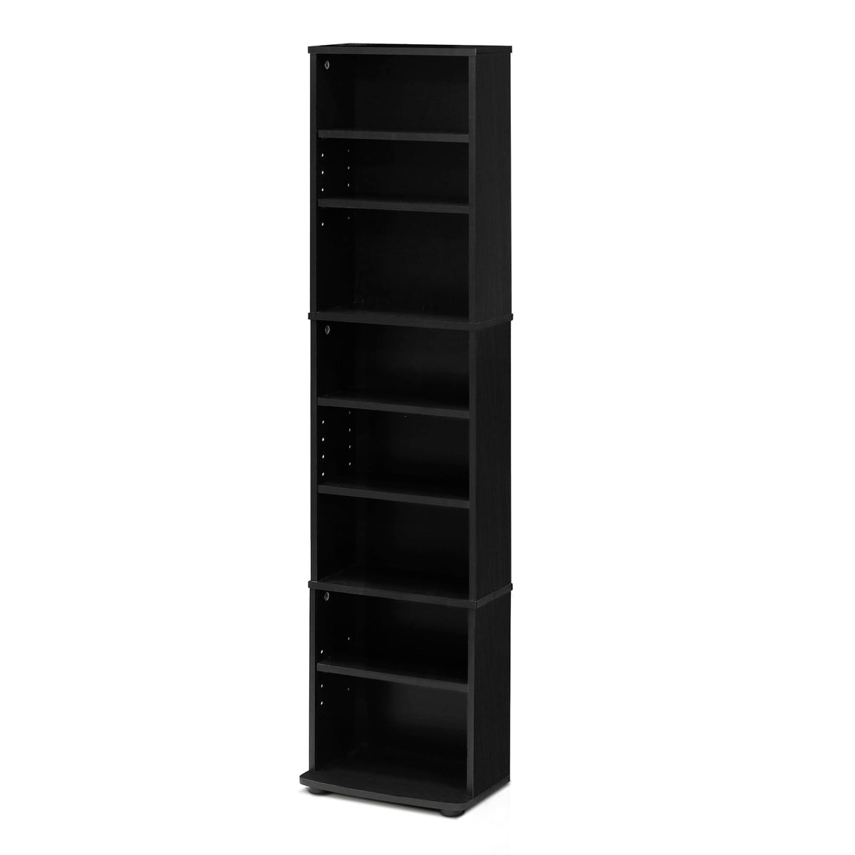 8-Tier Espresso Media Shelf with Adjustable Shelves Z74264