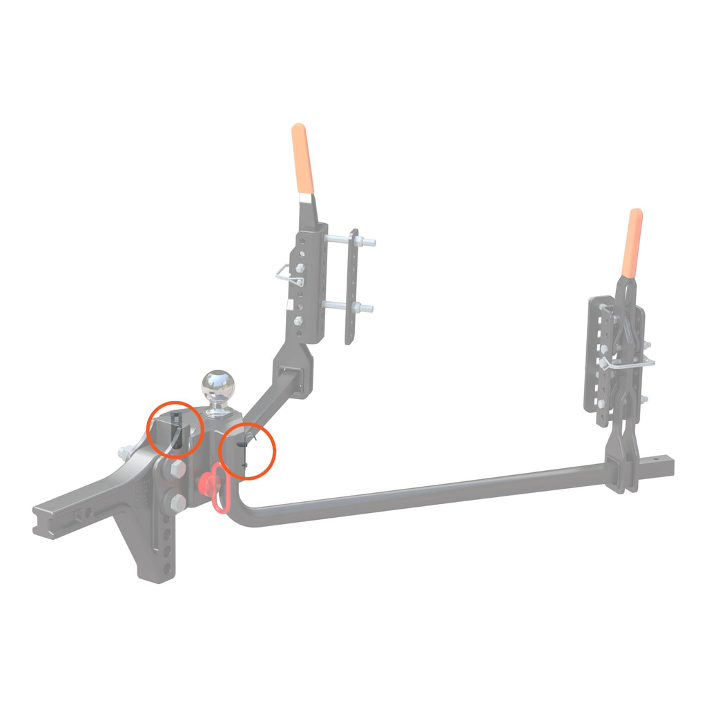 Round Bar Weight Distribution Hitch Retainers R6761