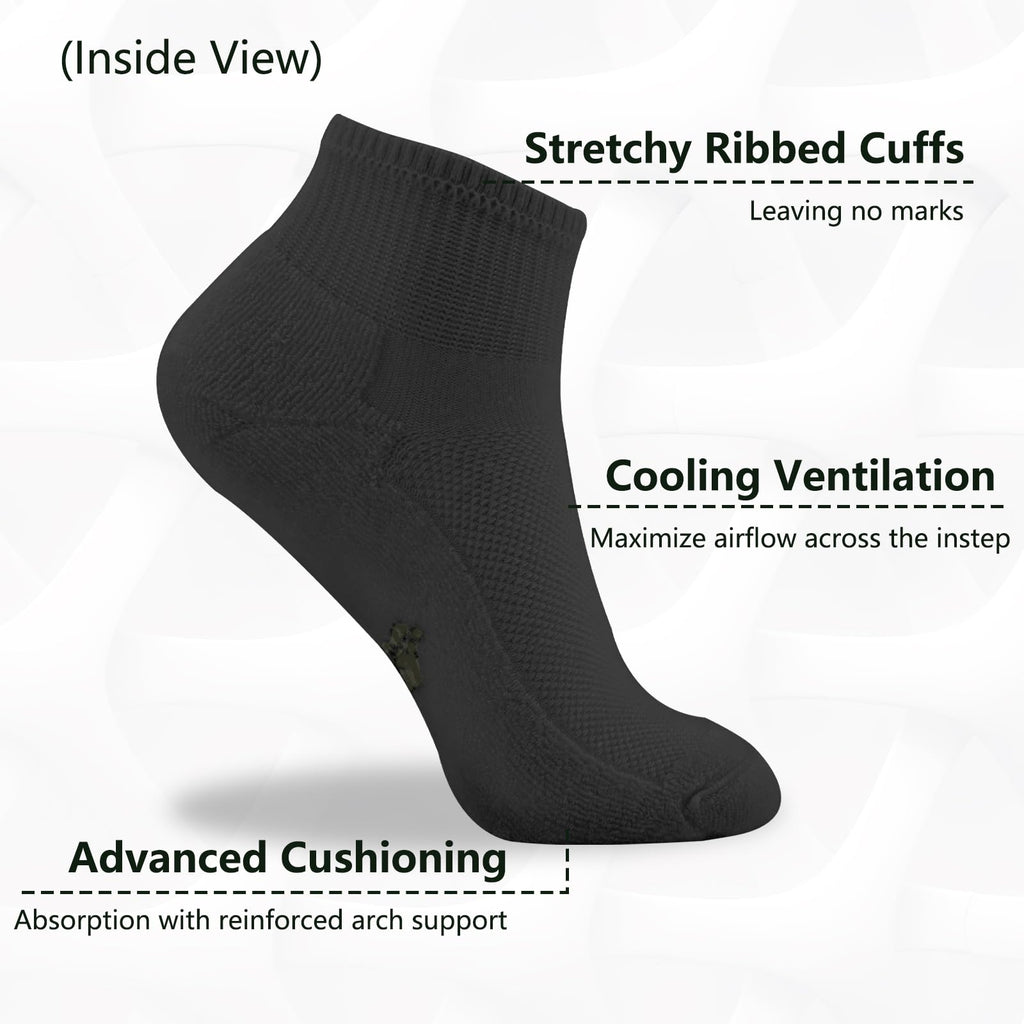 Bamboo Viscose Ankle Socks 6 Pairs W817