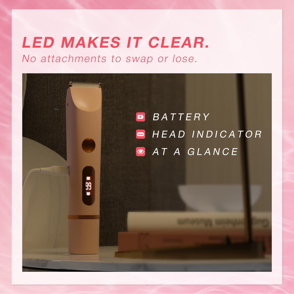 Dual-Head Electric Body Hair Trimmer IP67 Waterproof USB-C Rechargeable Z1875