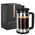 French Press Coffee Maker 12 Oz Borosilicate Glass I6055