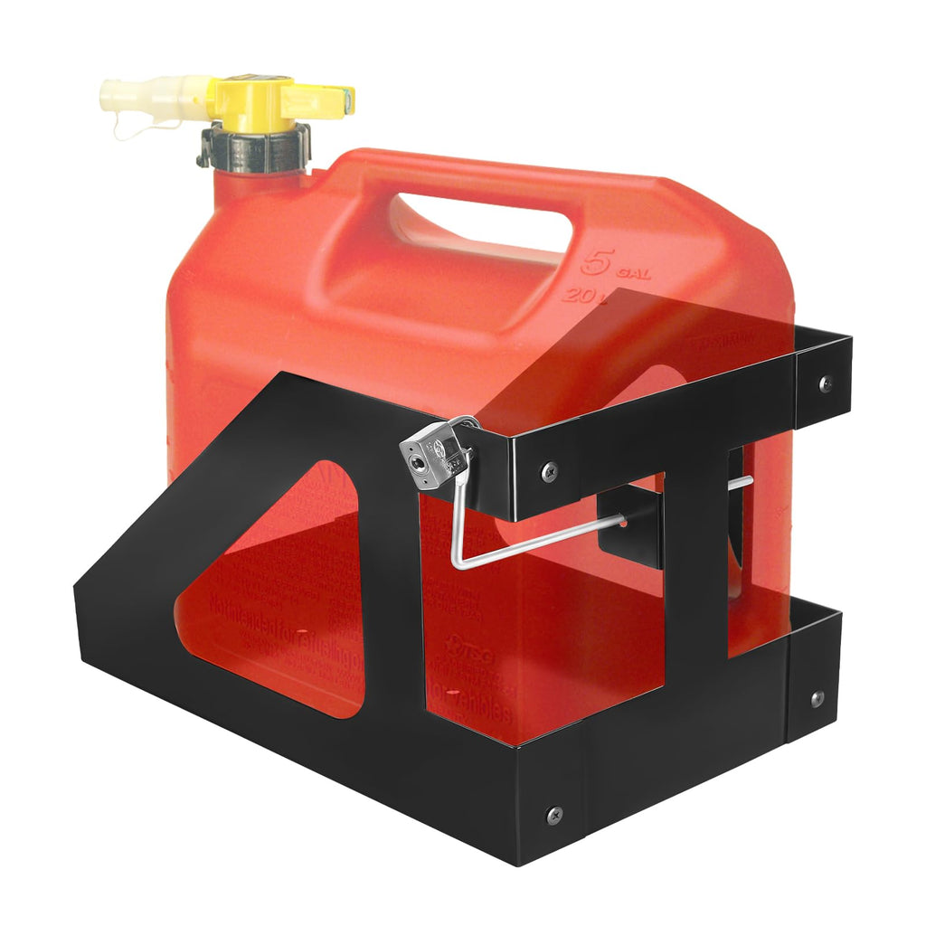5 Gallon Gas Can Holder with Anti-Theft Lock F644061