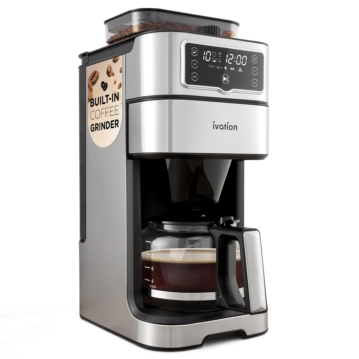 2-in-1 Drip Coffee Maker & Grinder Y816