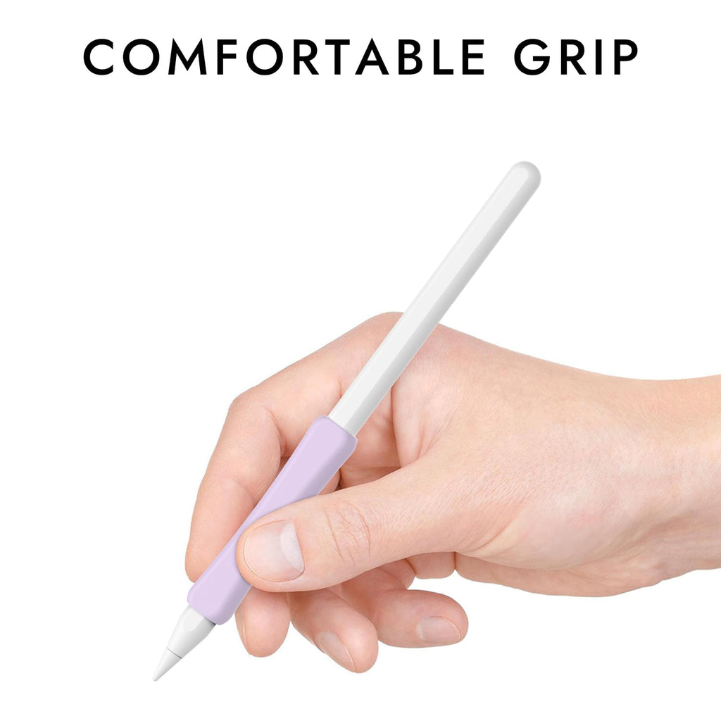 Silicone Grip Compatible with Apple Pencil 2nd Generation, USB-C & Pro (Purple/Pink/Yellow/Green) F85912