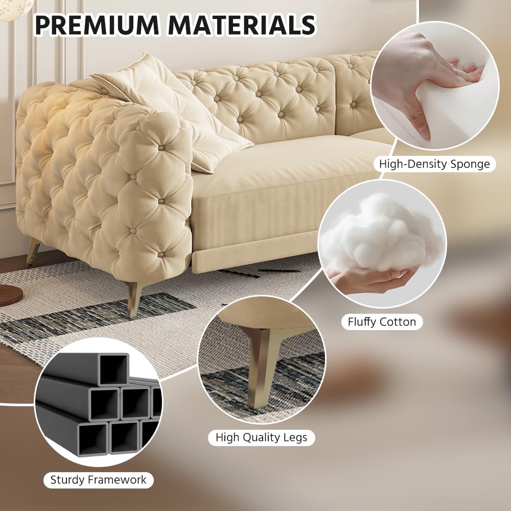 King Size Velvet Sleeper Sofa Bed D737639