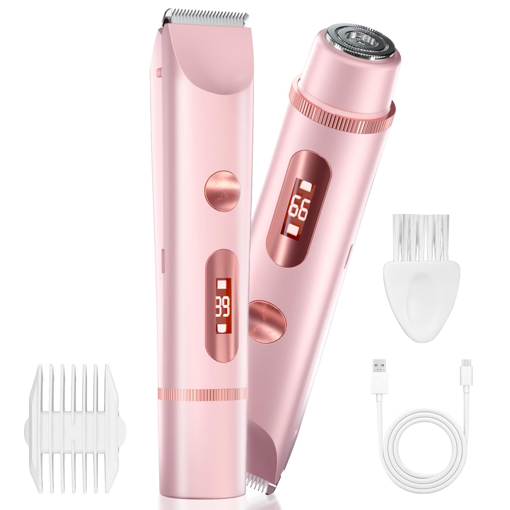 Dual-Head Electric Body Hair Trimmer IP67 Waterproof USB-C Rechargeable Z1875