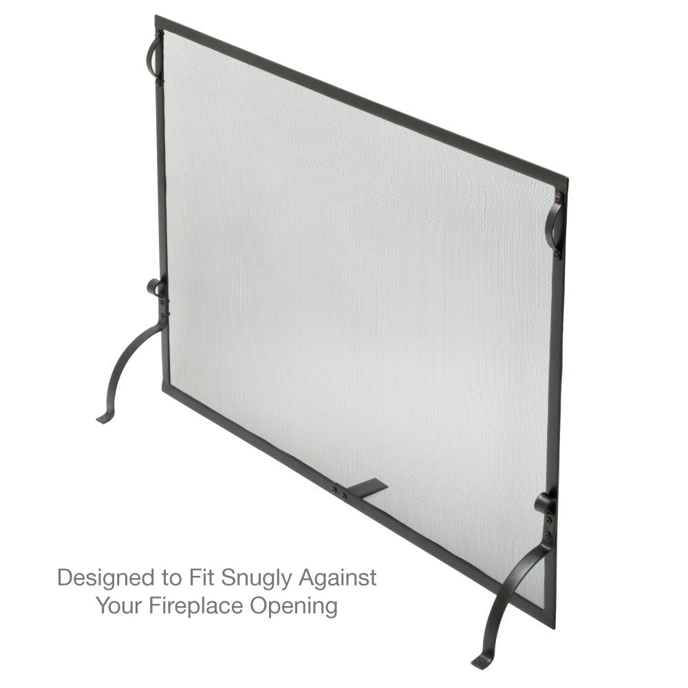 Medium Wrought Iron Fireplace Screen U219