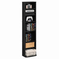 8-Tier Espresso Media Shelf with Adjustable Shelves Z74264