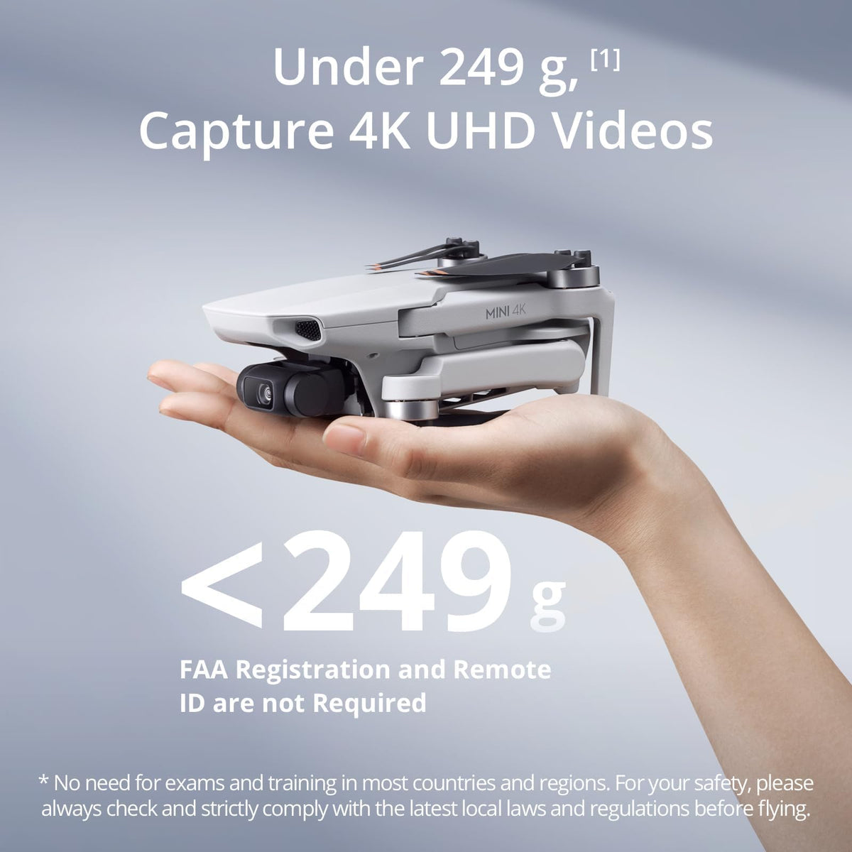 4K UHD Camera Drone with 3-Axis Gimbal Stabilization, Under 249 g I5651