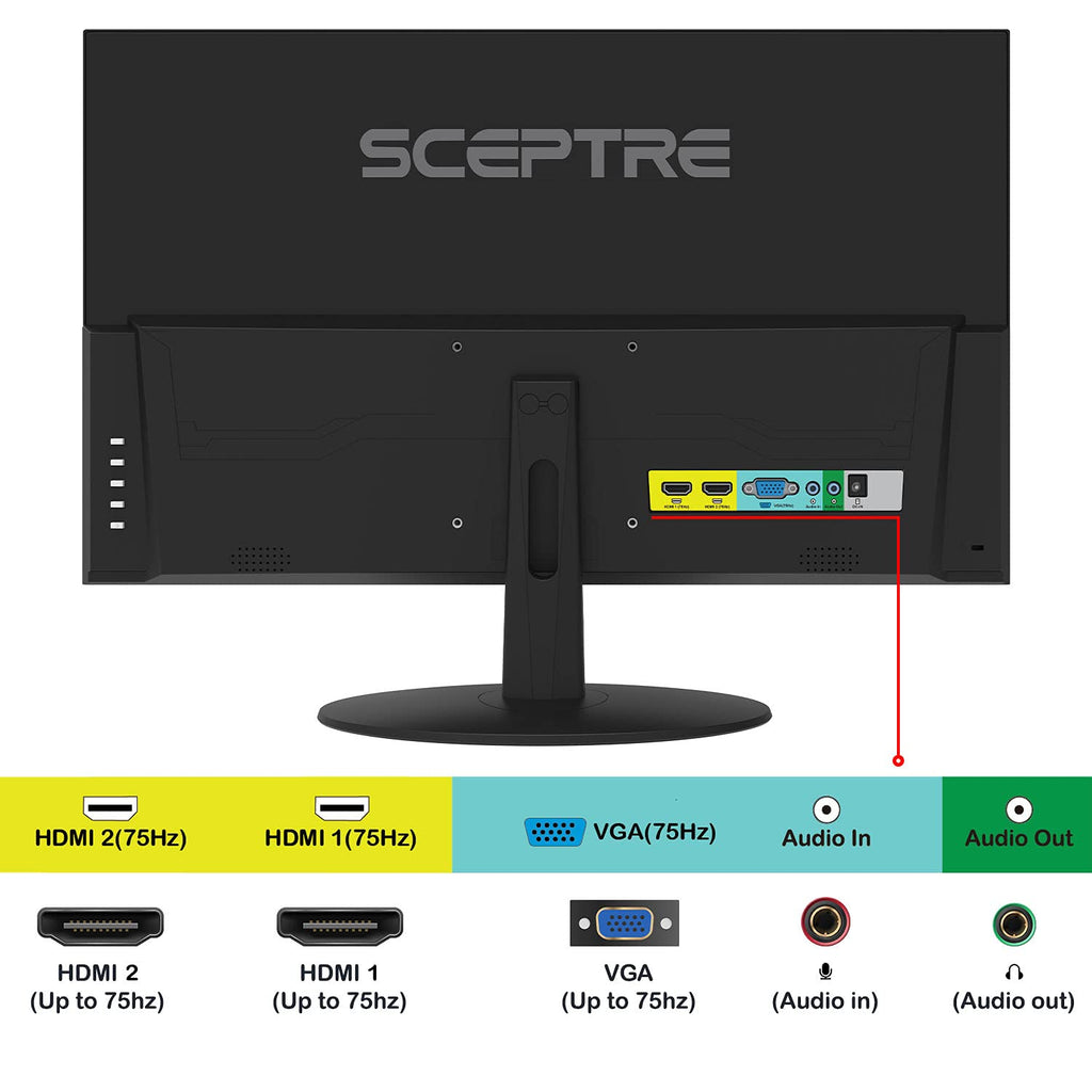 24-Inch IPS 1080p 75Hz Computer Monitor with Speakers B48008