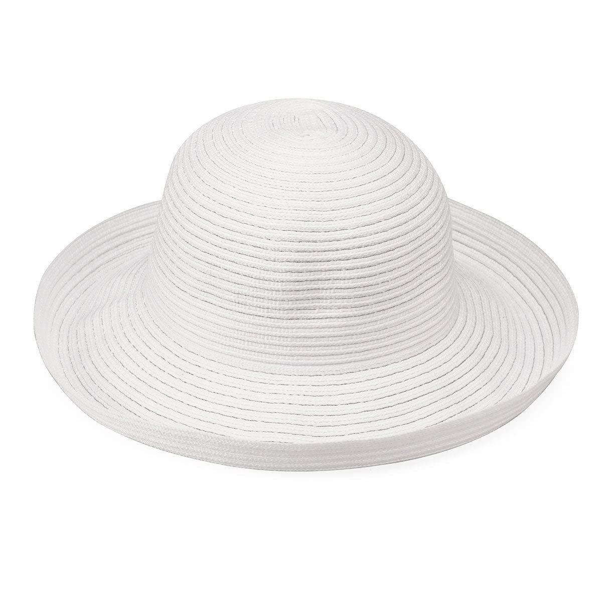 White UPF 30+ Wide Brim Packable Sun Hat L49427