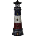 15" Tall Waterproof Resin Lighthouse Lamp with Rotating LED O415