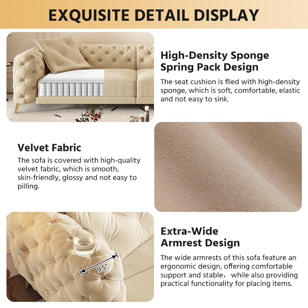 King Size Velvet Sleeper Sofa Bed D737639