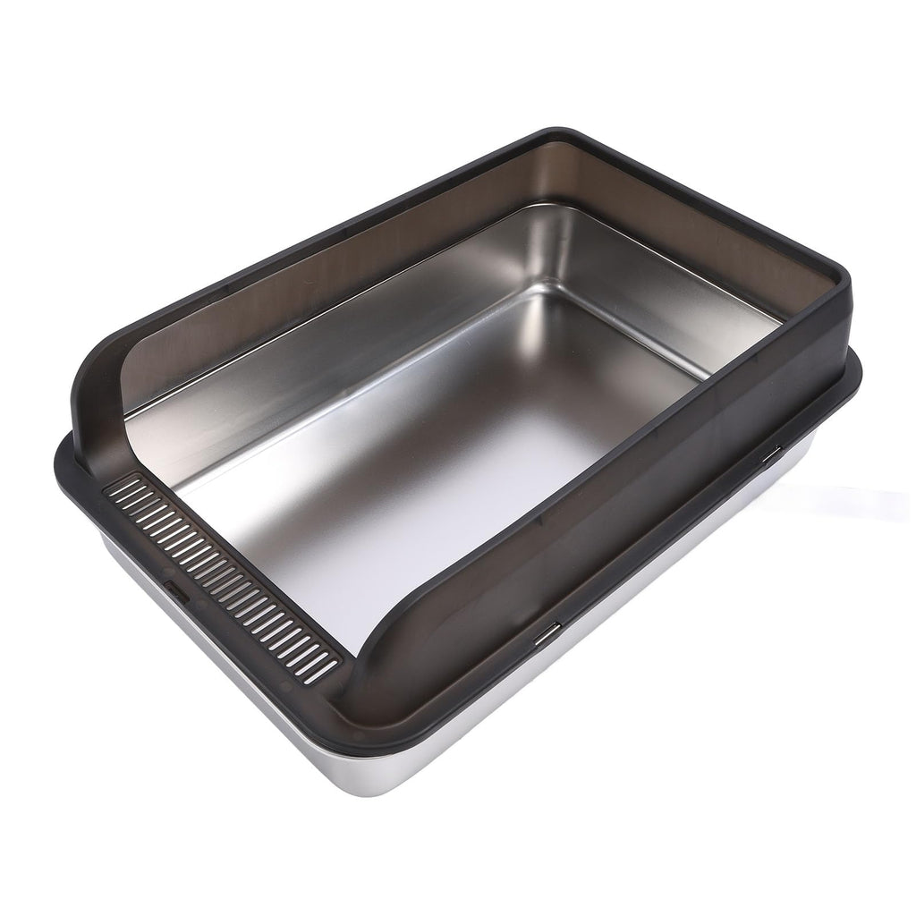 Stainless Steel Enclosed Cat Litter Box with Lid and Scoop L9818