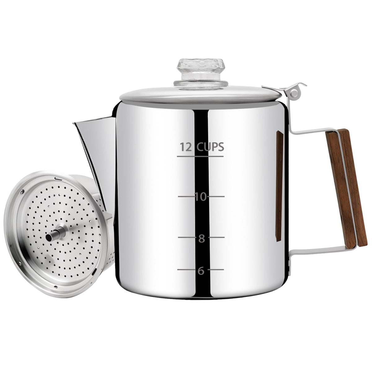 12 Cup Stainless Steel Percolator Coffee Pot B8445