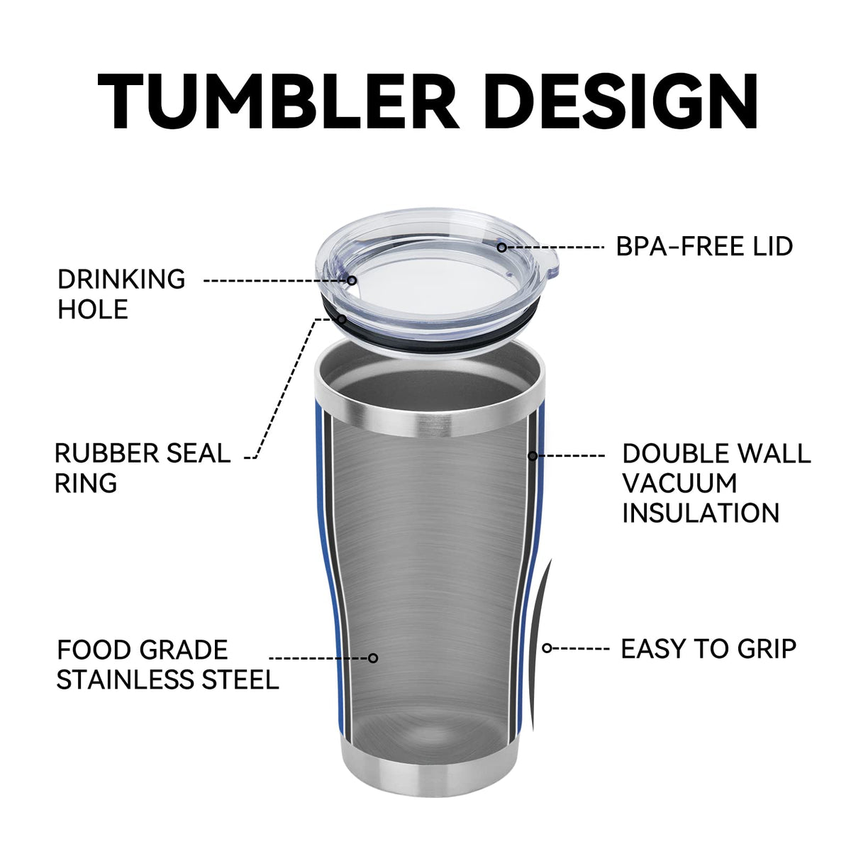 20oz Stainless Steel Insulated Tumbler K27724
