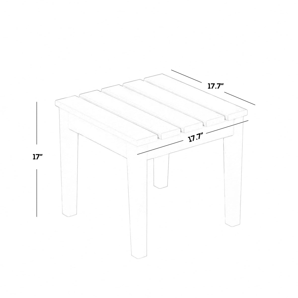 Outdoor Patio Modern Adirondack Side Table U217
