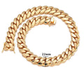 Stainless Steel Cuban Link Chain Necklace F673335