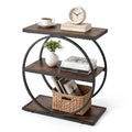 3-Tier Narrow Side Table with Open Storage Shelves B647590