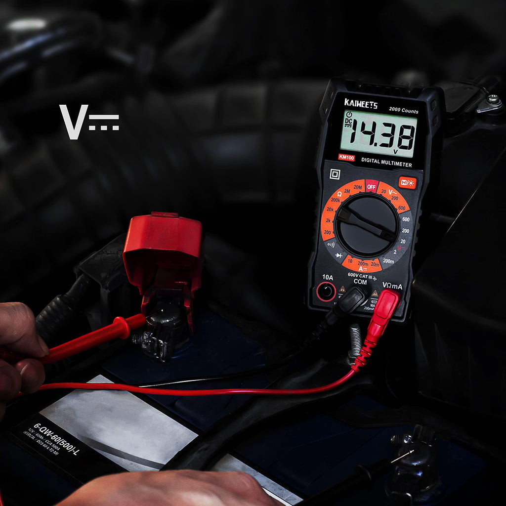 Digital Multimeter Voltmeter with Case W25824