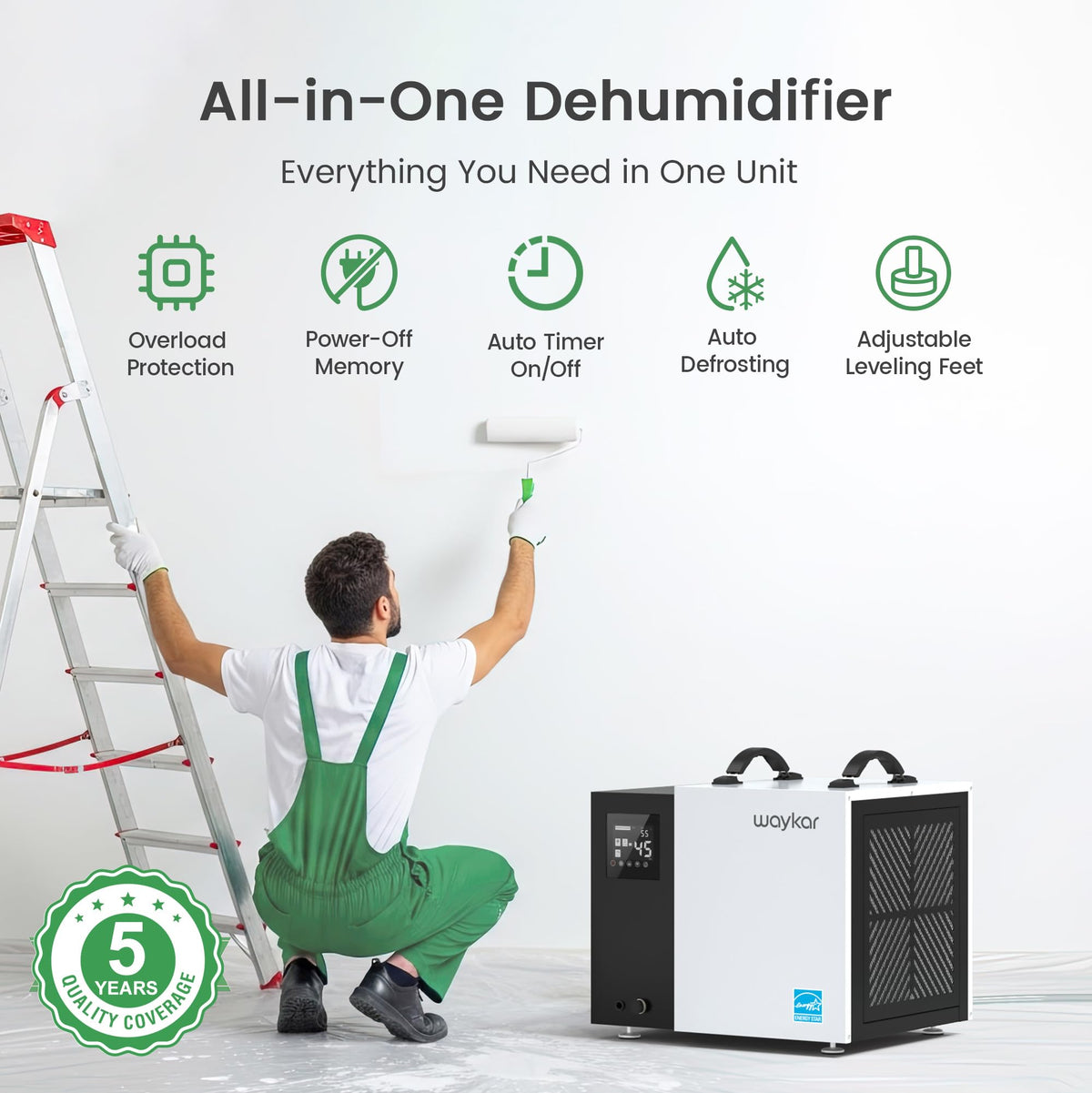 70 Pint Dehumidifier with Pump & Drain Hose W15478
