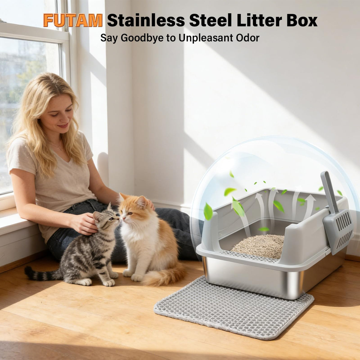 Stainless Steel Cat Litter Box P850