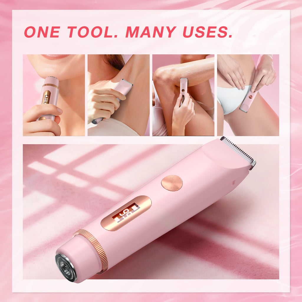 Dual-Head Electric Body Hair Trimmer IP67 Waterproof USB-C Rechargeable Z1875