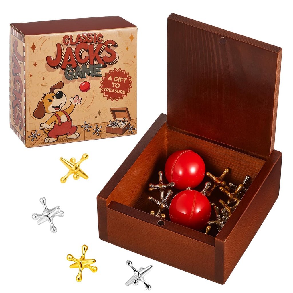 Metal Jacks Game Set with 12 Jacks and 2 Balls S367861