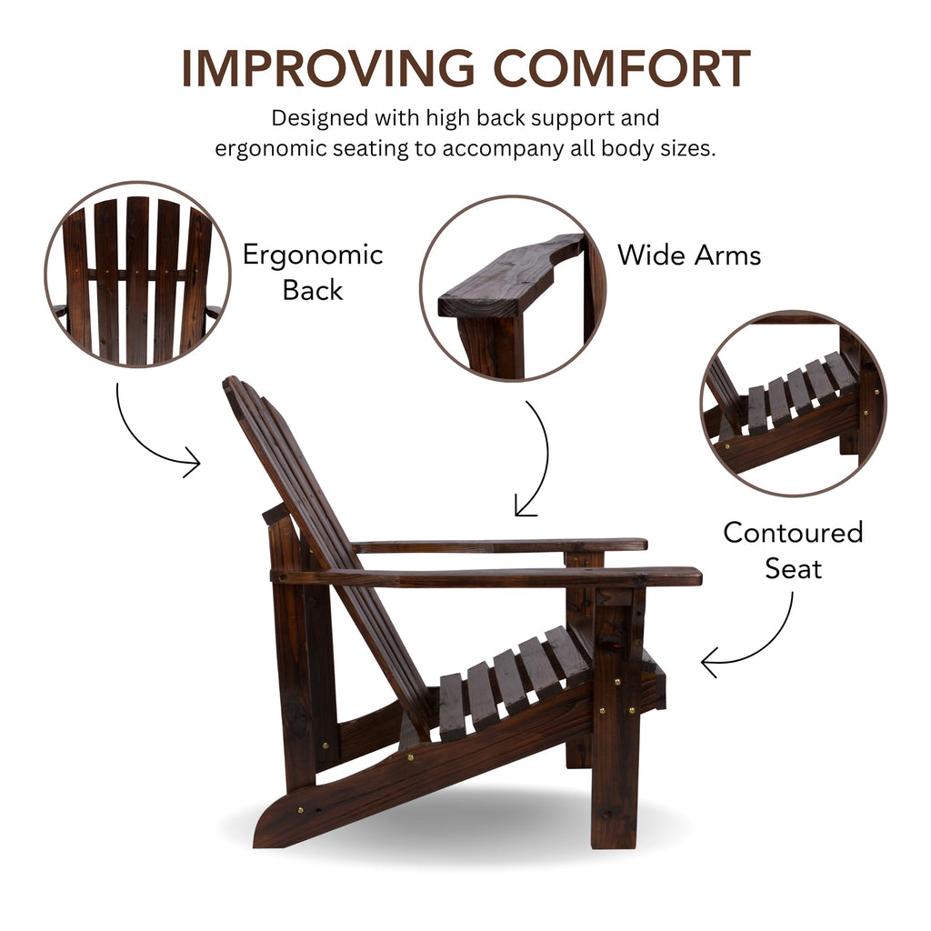 Wooden Adirondack Chair B734