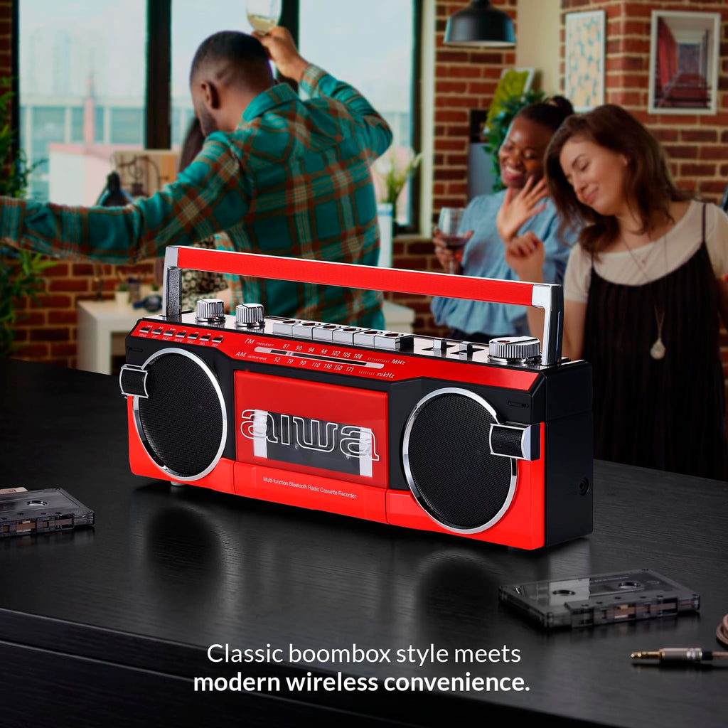 Portable Bluetooth Cassette Player & Recorder Boombox N3728