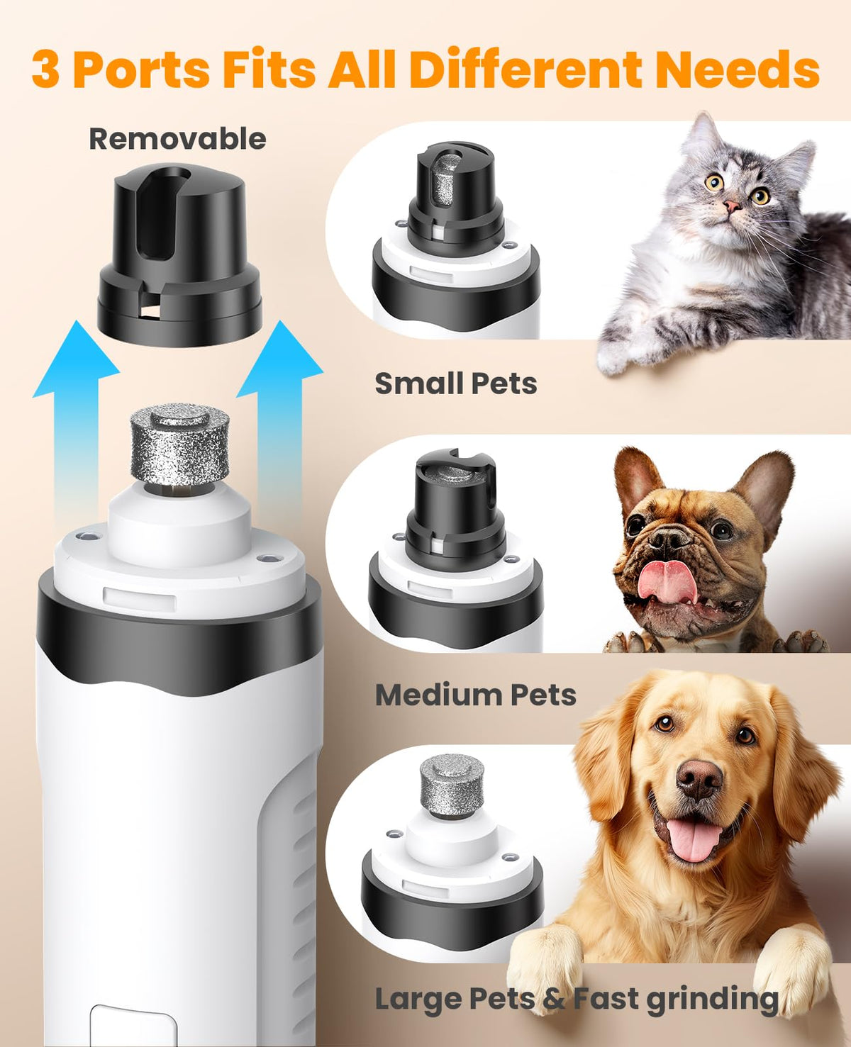 Dog Shaver Clippers and Nail Grinder Paw Trimmer Kit V91426