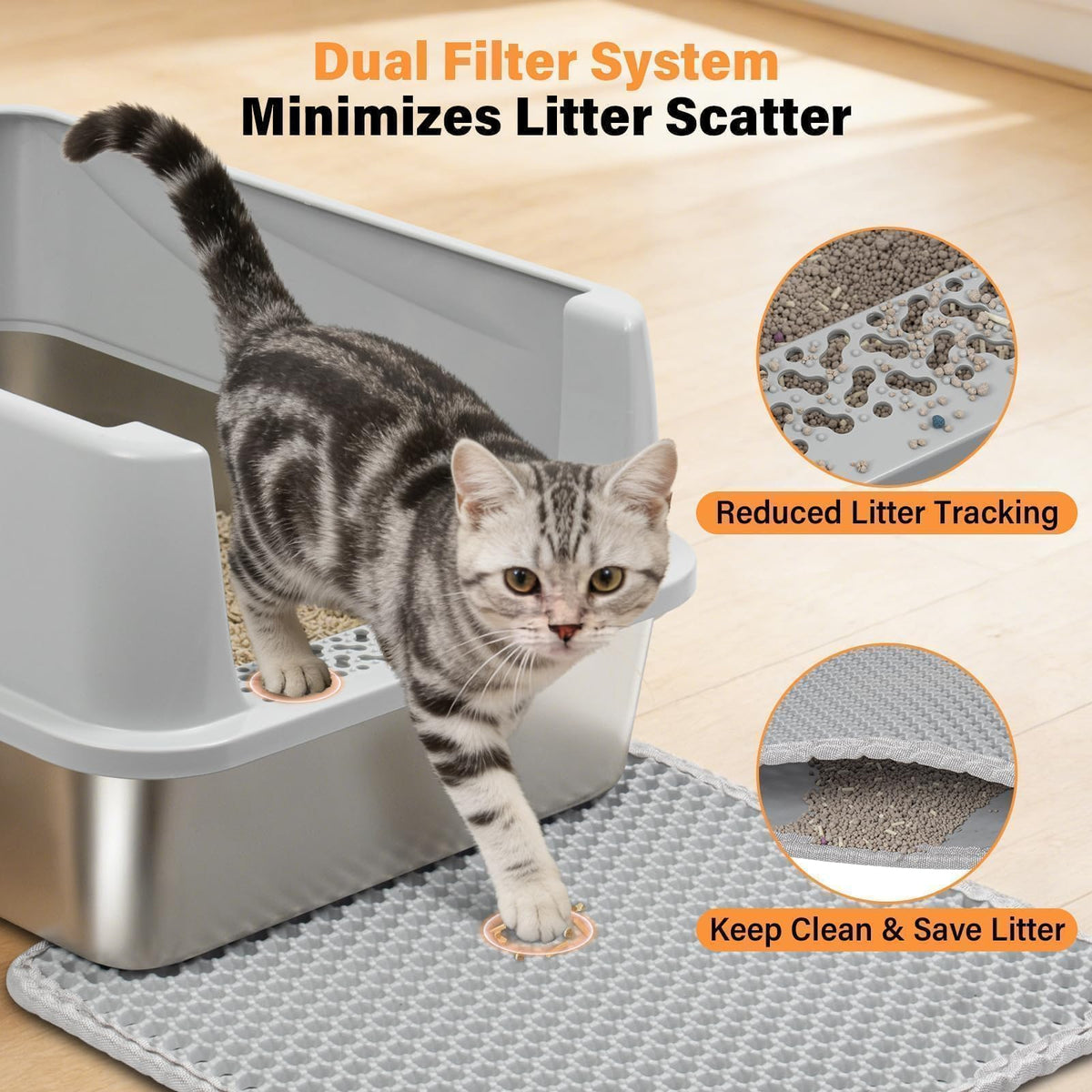 Stainless Steel Cat Litter Box P850