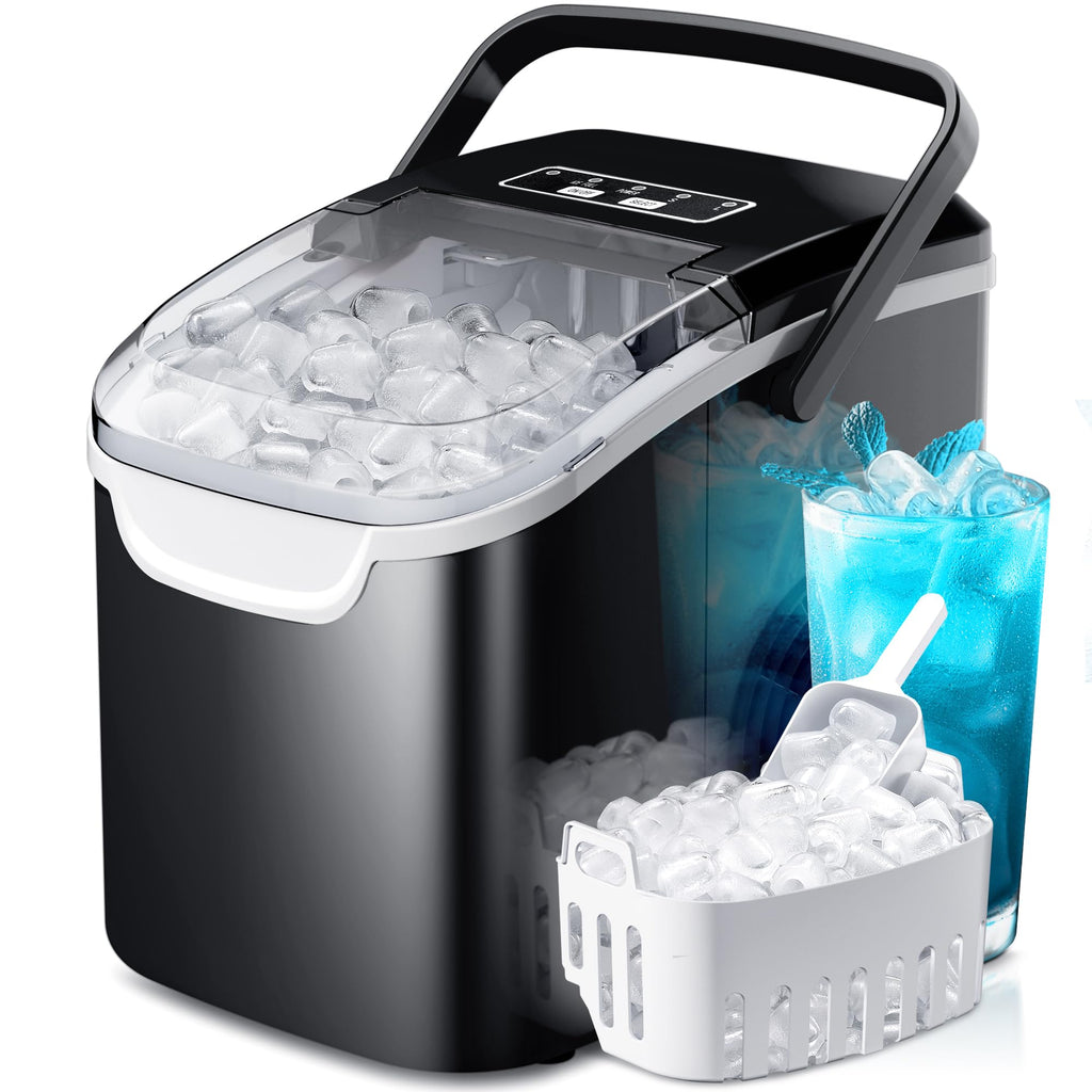 Black Countertop Ice Maker T8586