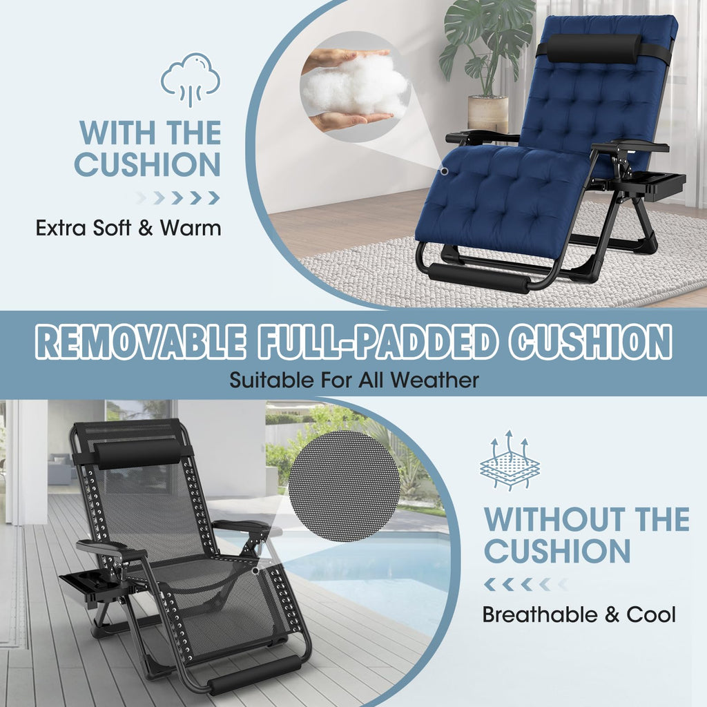Oversized Zero Gravity Chair with Carry Bag D5499