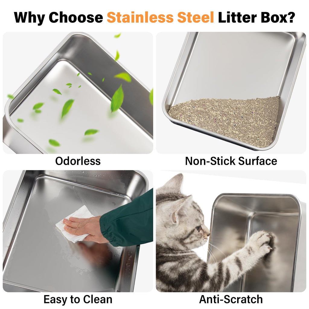 Stainless Steel Cat Litter Box P850