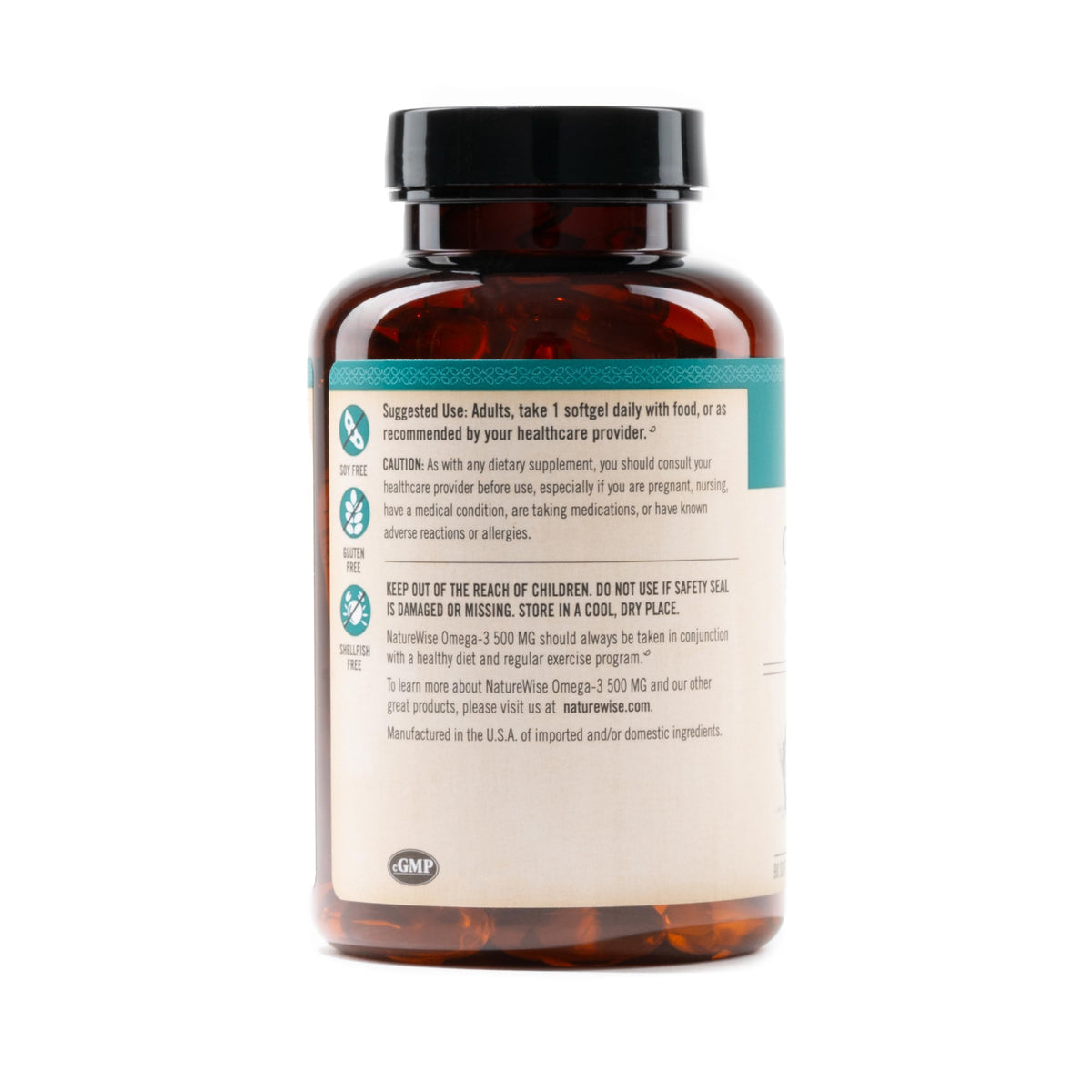 Omega 3 Fish Oil 500 mg EPA & DHA 90 Softgels C574742