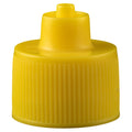 Yellow Luer Lock Bottle Cap 20-410 Bag of 100 O137