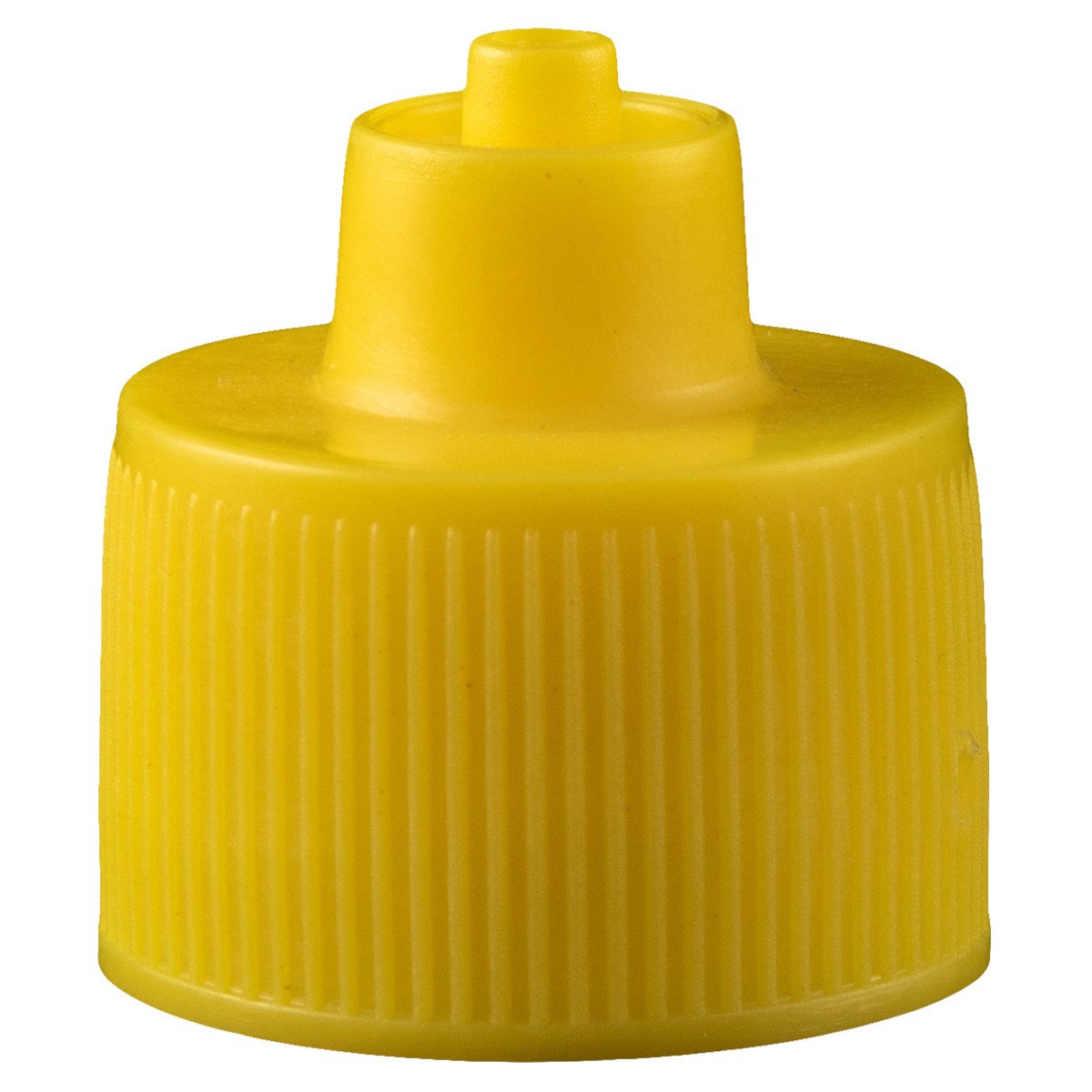Yellow Luer Lock Bottle Cap 20-410 Bag of 100 O137