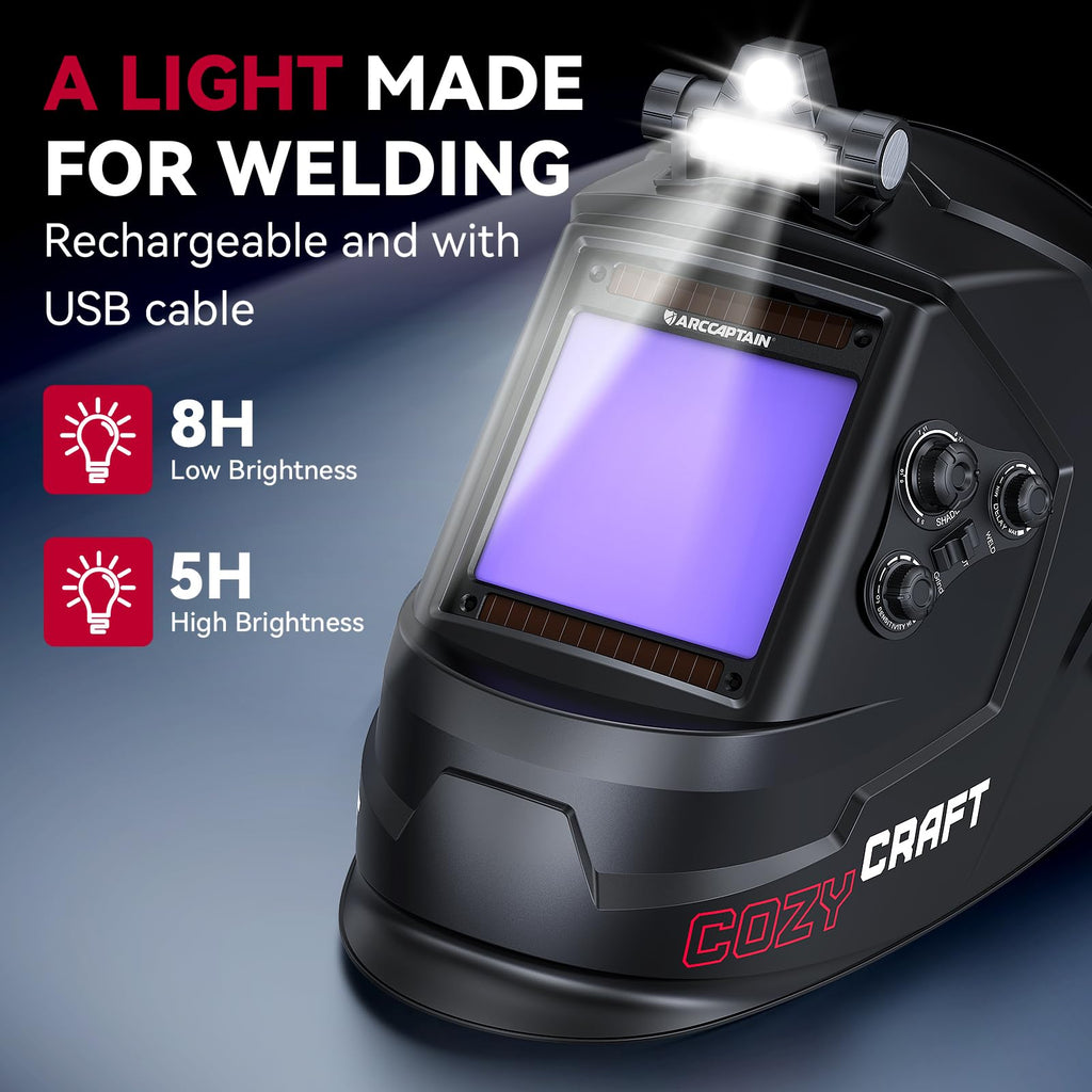 Auto Darkening Welding Helmet Large View T38030