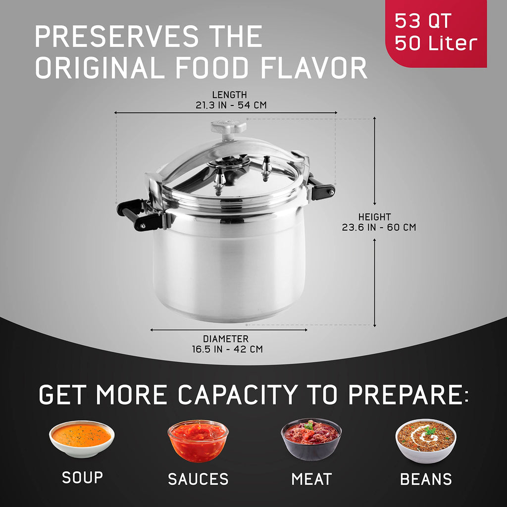 53-Quart Aluminum Pressure Cooker B818