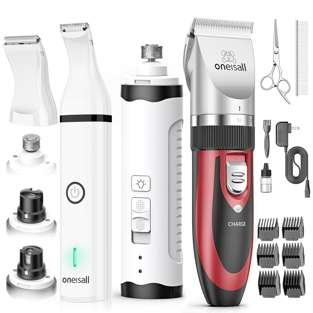 Dog Shaver Clippers and Nail Grinder Paw Trimmer Kit V91426