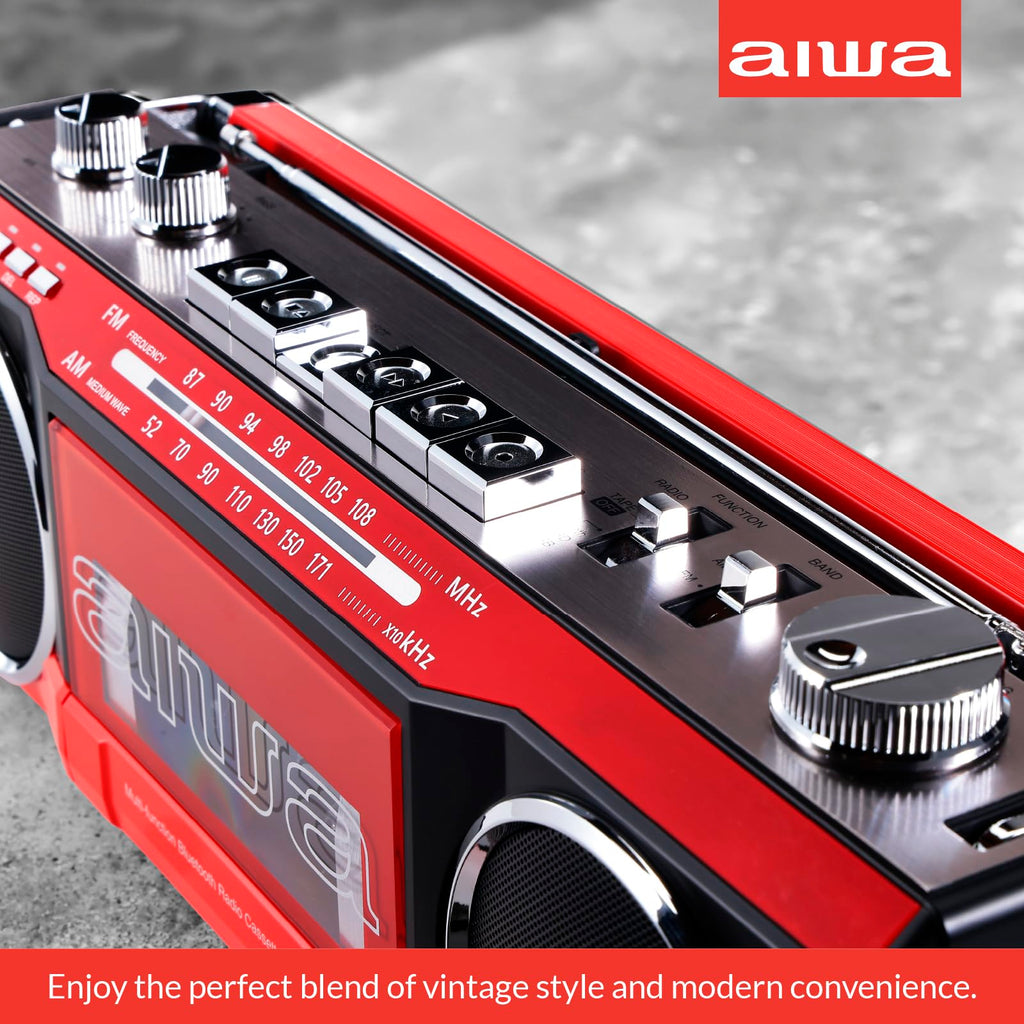Portable Bluetooth Cassette Player & Recorder Boombox N3728