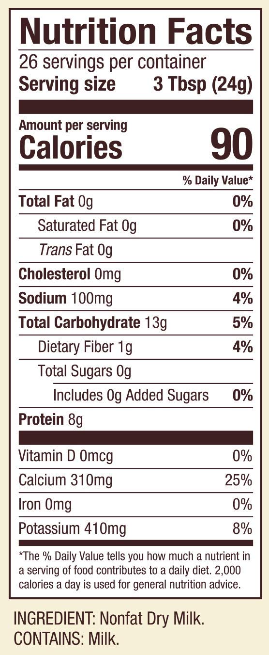 Nonfat Dry Milk Powder, 22oz L5427