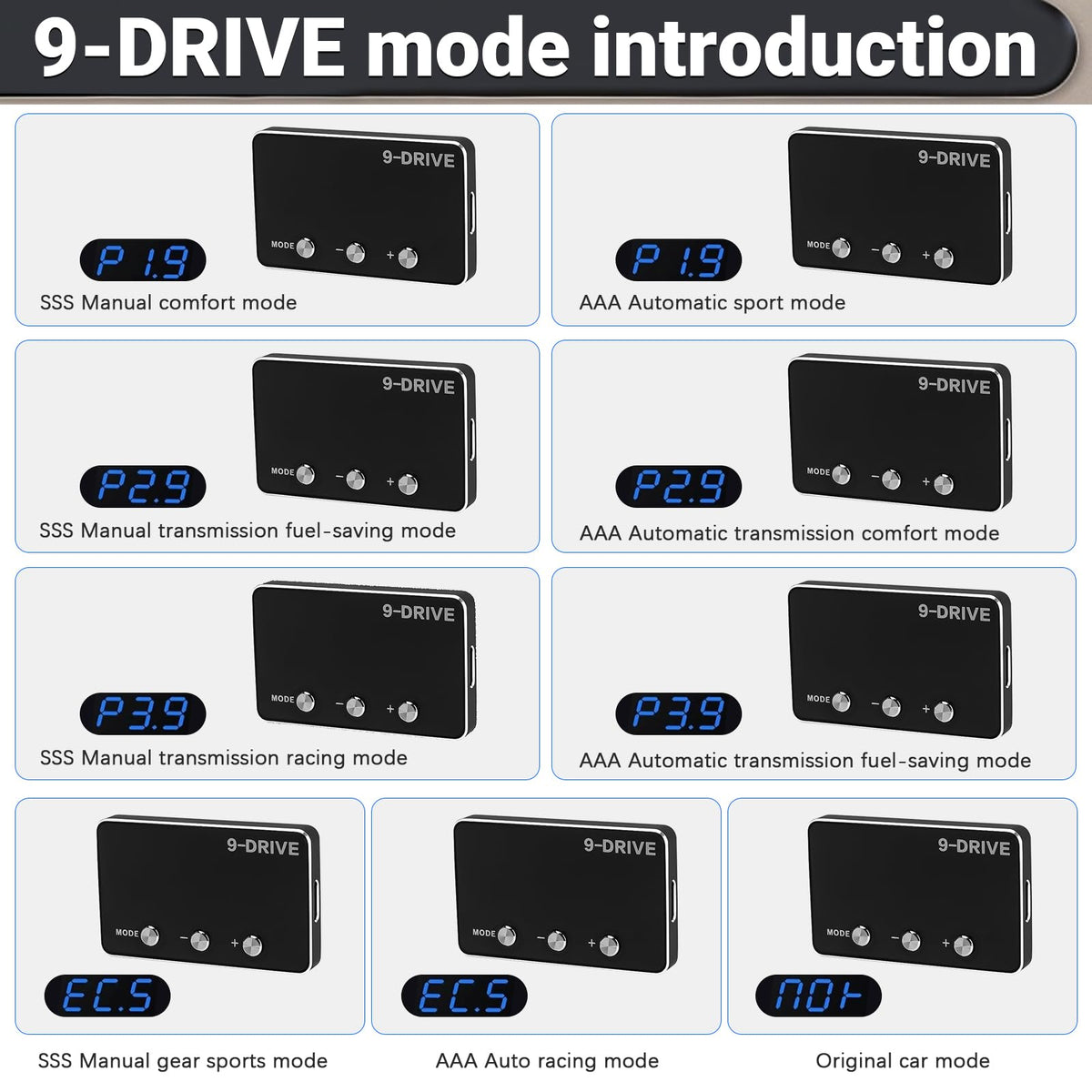 9 Drive Mode Throttle Response Controller V200032