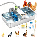3 Gallon Stainless Steel Chicken Waterer E734863